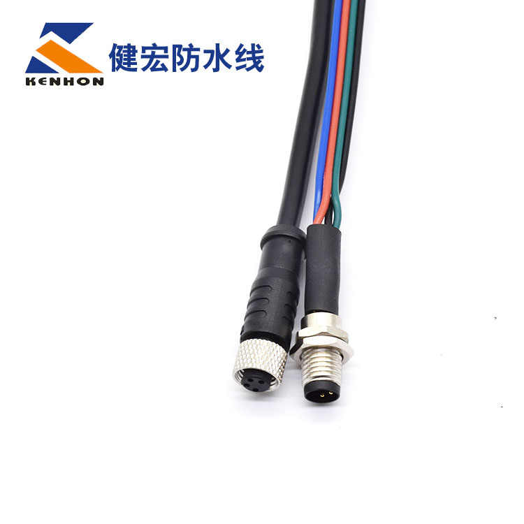 m8 2p-6p 三芯ip68防水連接線(xiàn)價(jià)格